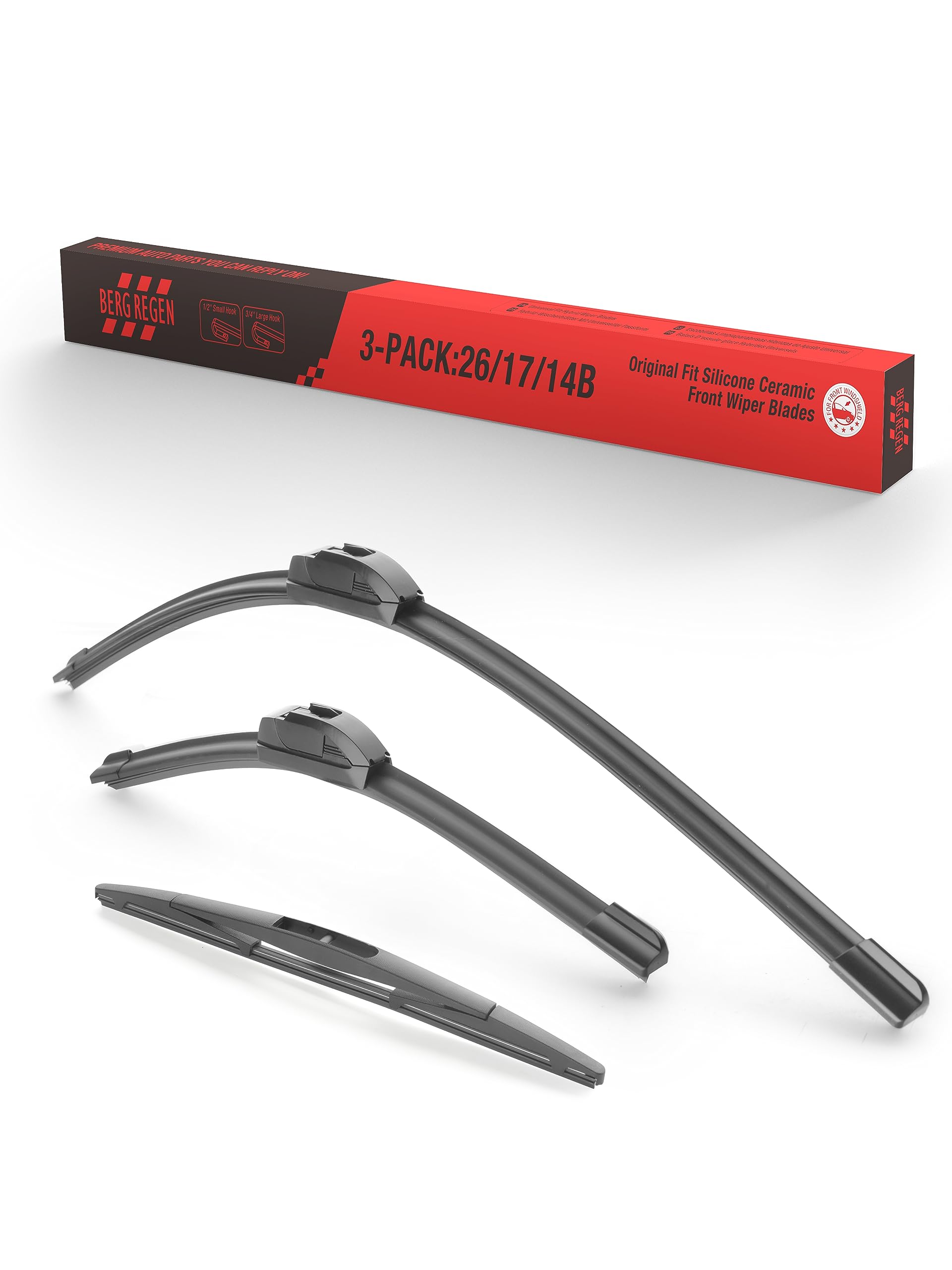 3 Wiper Blades 26''/17''/14'' Silicone Windshield Wiper Blades Replacement For Subaru Forester 2018-2012 Outback 2019 2018 2017