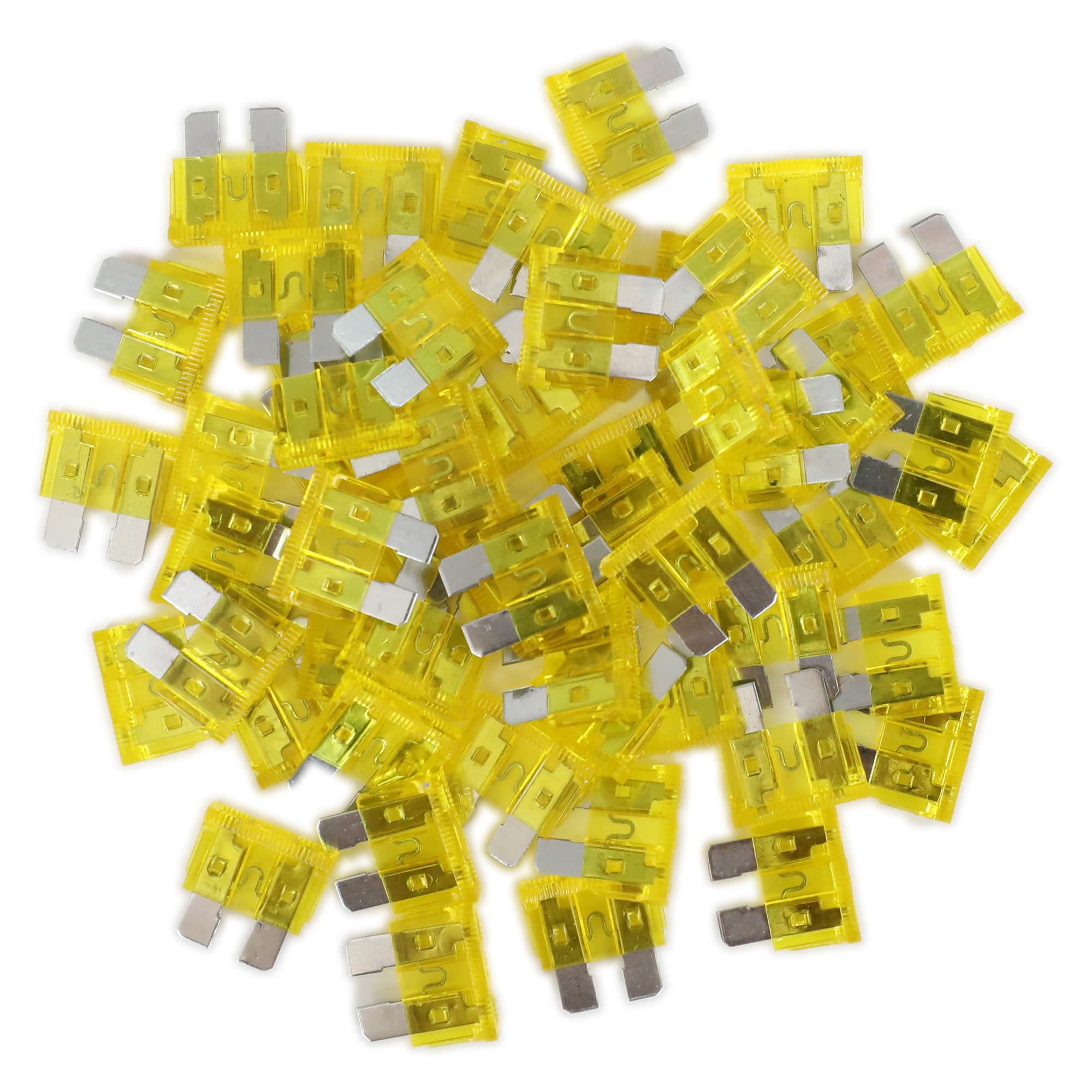 (80Pcs) 20 Amp Standard Fuse, 20A Car Blade Fuses For Car/Rv/Truck/Suv/Motorcycle/Boat