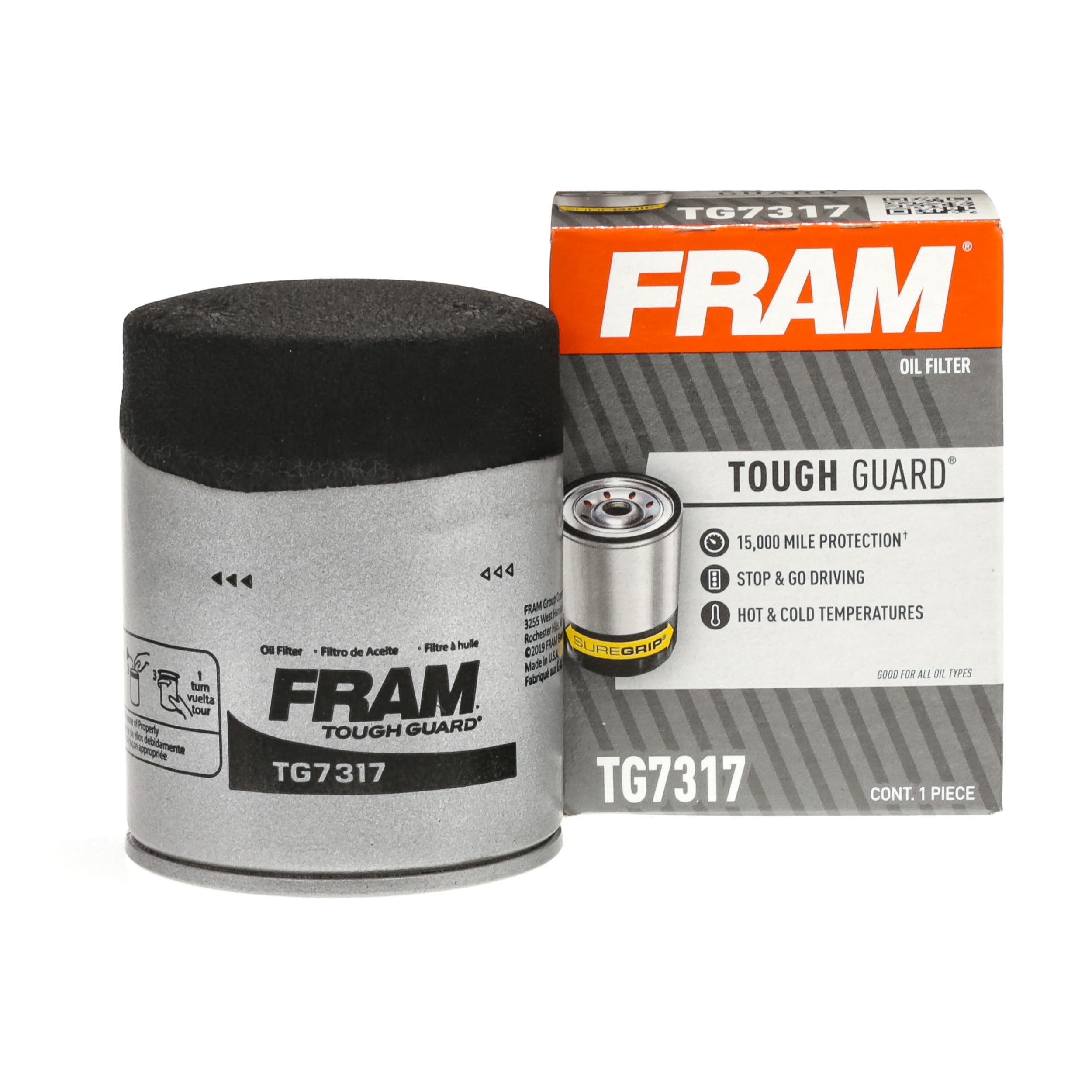 Fram Tough Guard Tg12060, 15K Mile Change Interval Oil Filter