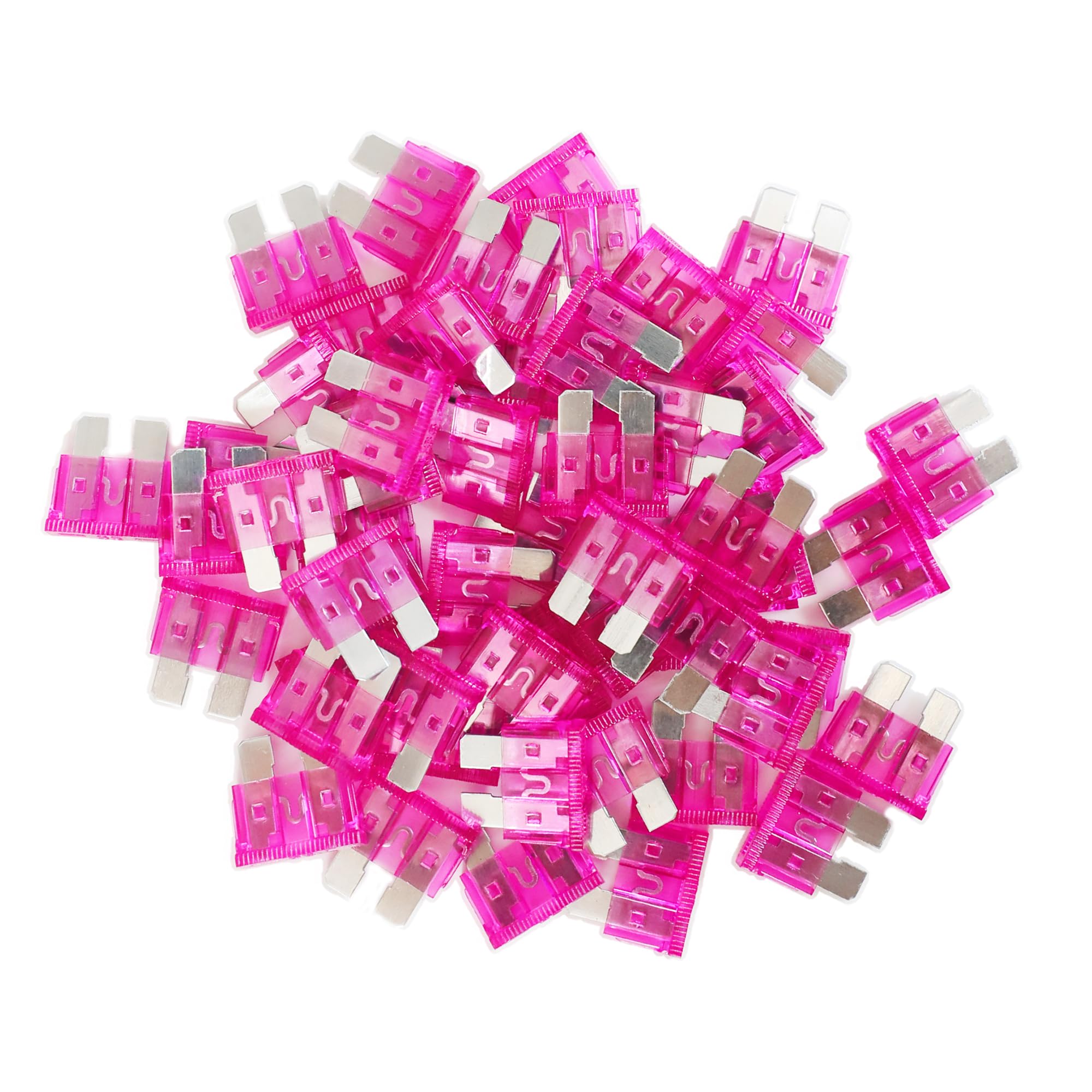 (80Pcs) 50 Amp Standard Fuse, 50A Car Blade Fuses For Car/Rv/Truck/Suv/Motorcycle/Boat