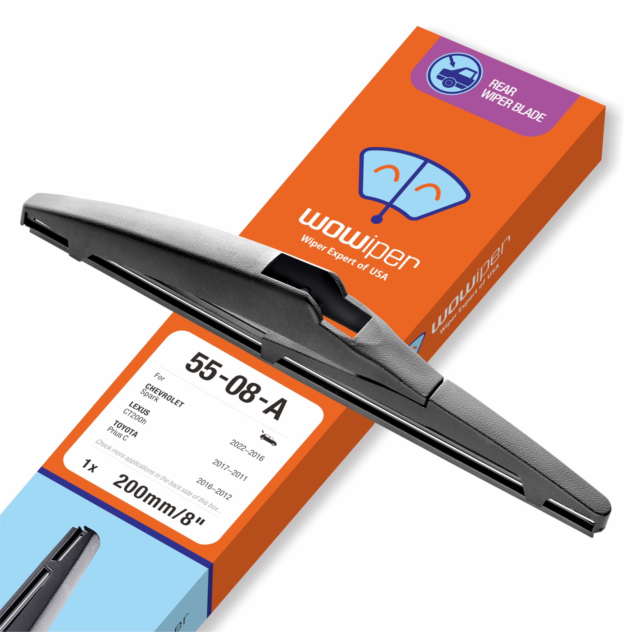 Wowiper Silicone Wiper Blades 26 18 Replacement For Toyota Camry 2017 2016 2015 2014 2013 2012/Honda Civic 2020-2016/Jeep Cherok