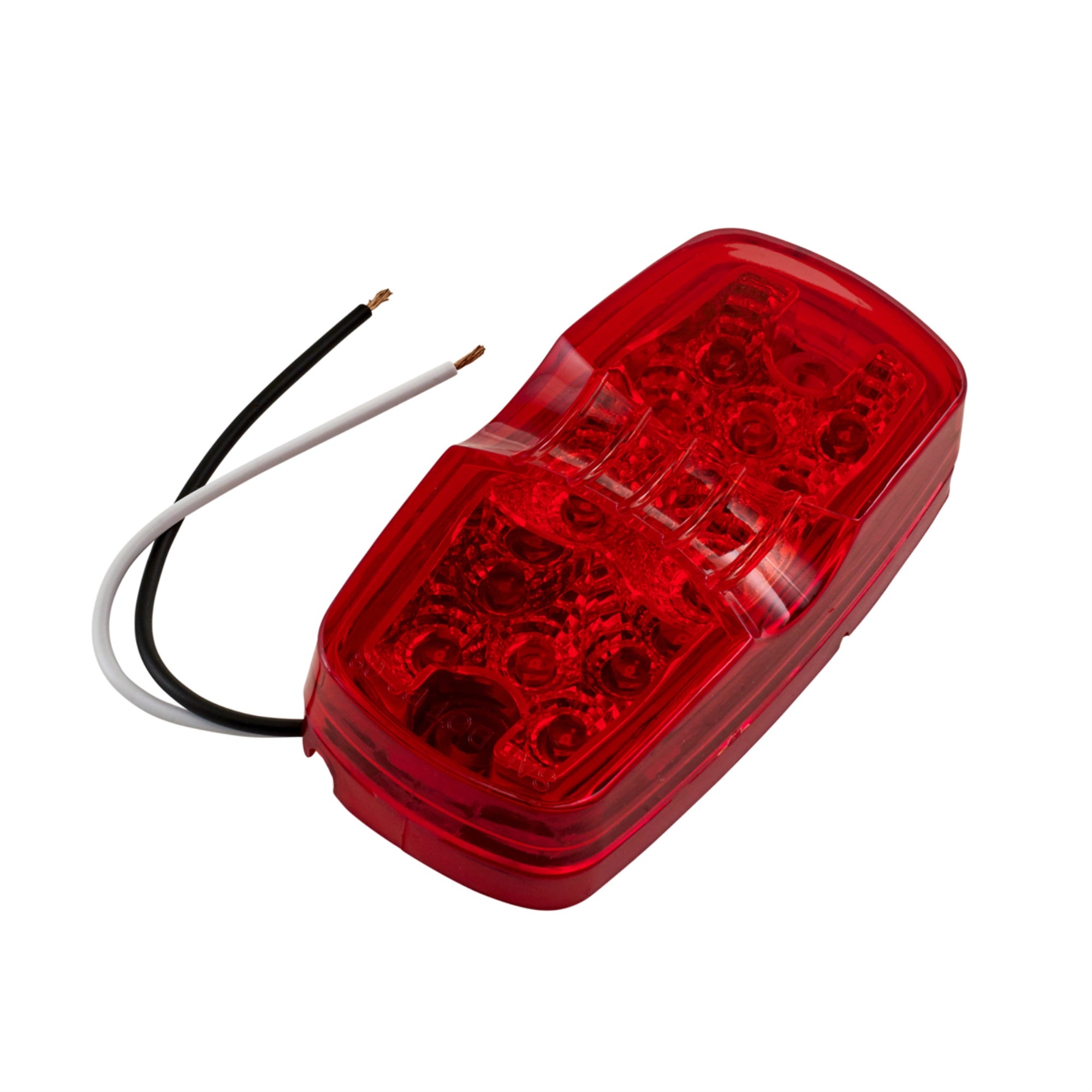 Diamond Lens 4In Double Bulb Light Red